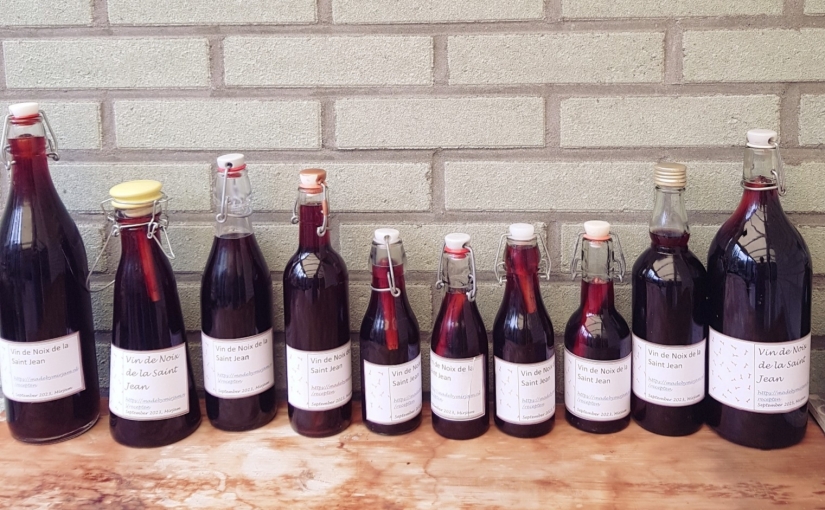 Hoe maak je Walnotenwijn…De 2e versie van deze heerlijke Vin de Noix de La Saint Jean.